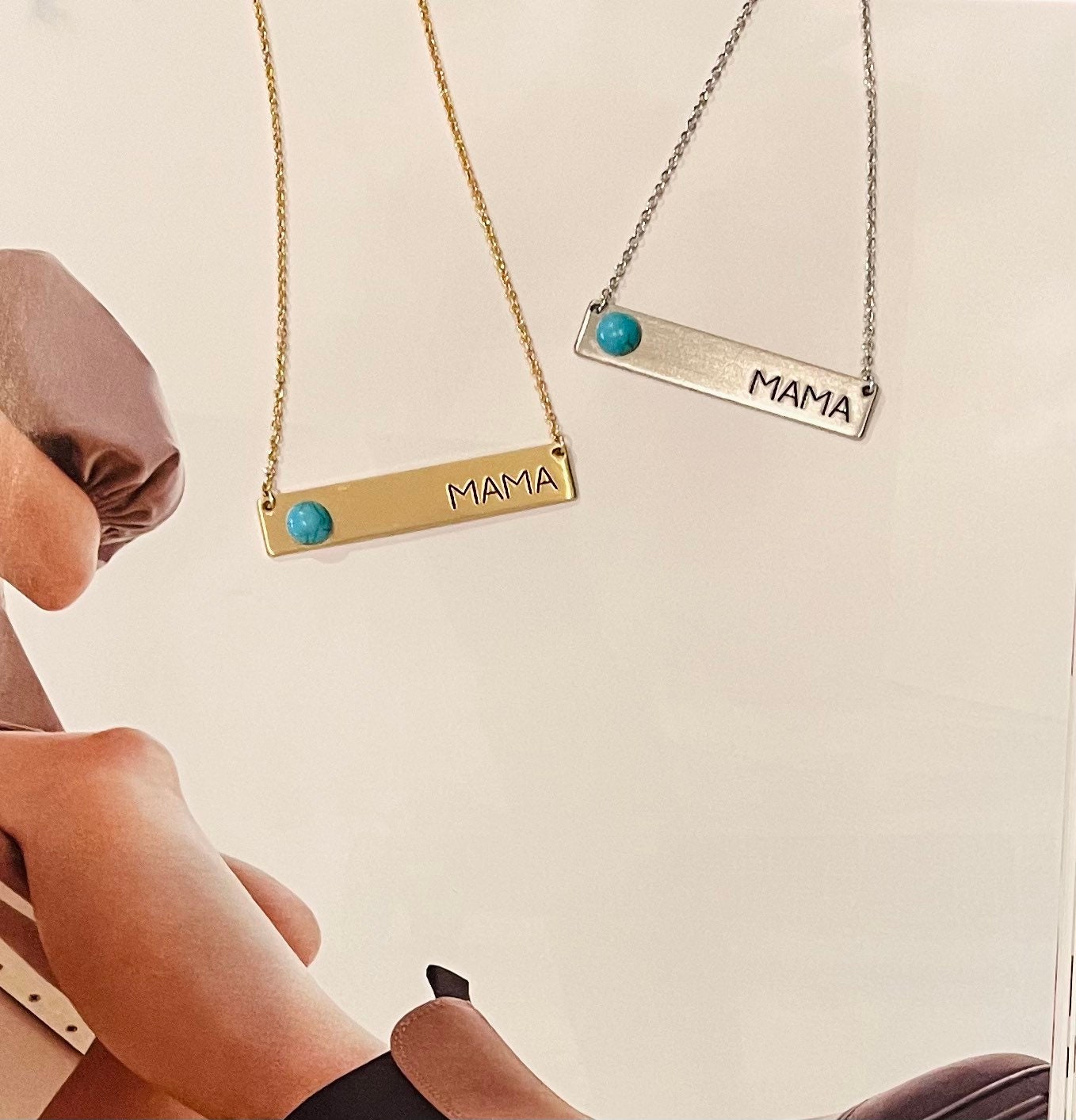 Mama Turquoise Stone Necklace