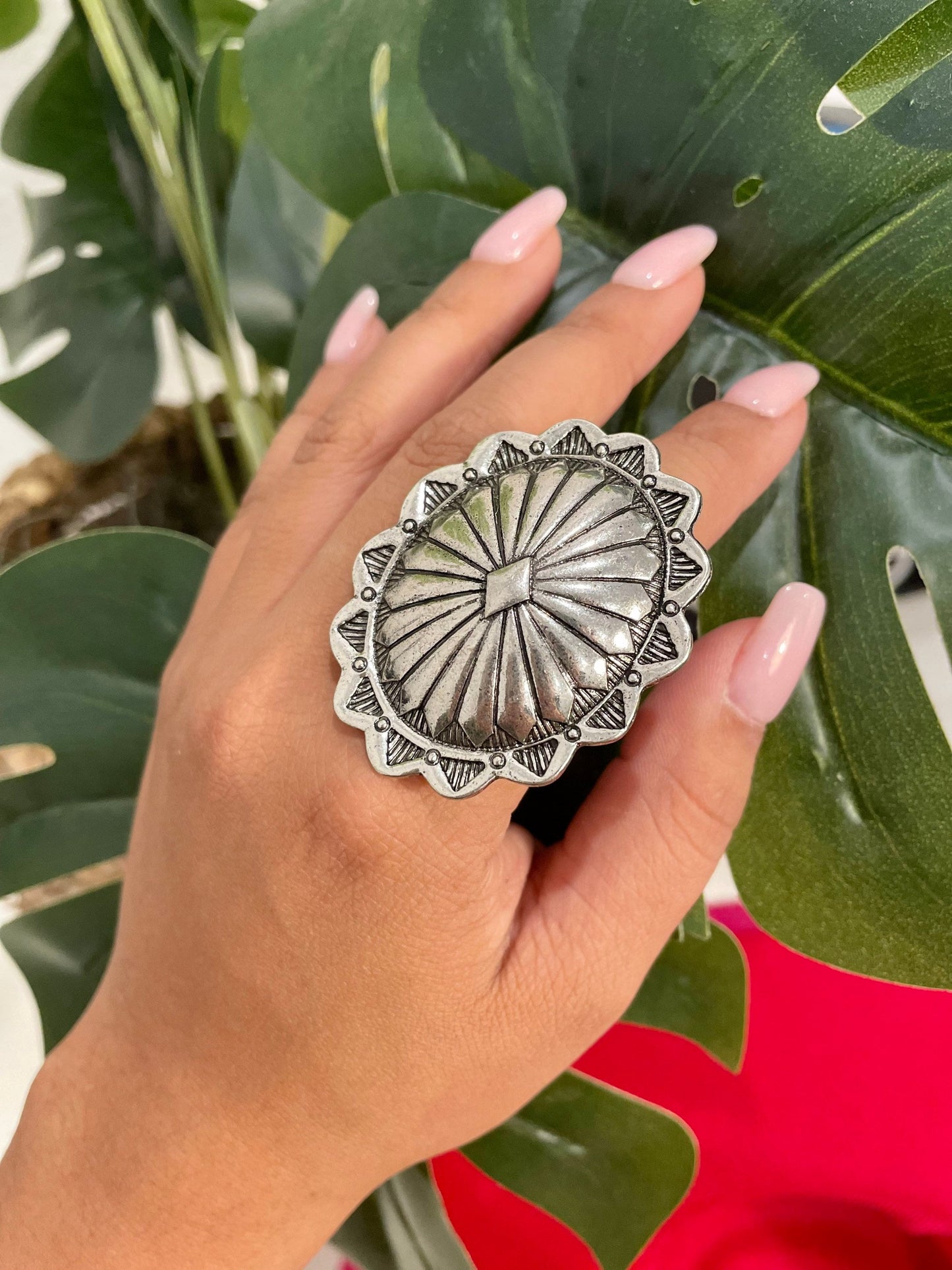 Silver Concho Ring