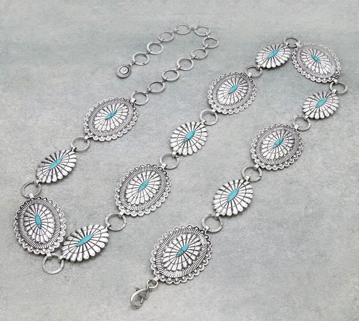 Silver Concho Belt