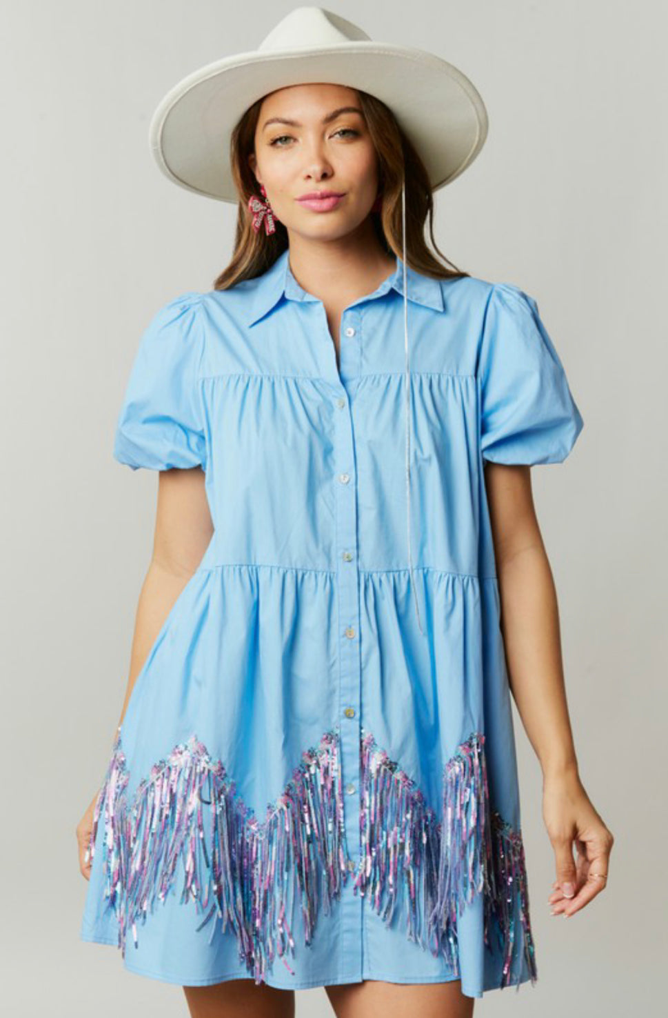 Fringe Babydoll Dress