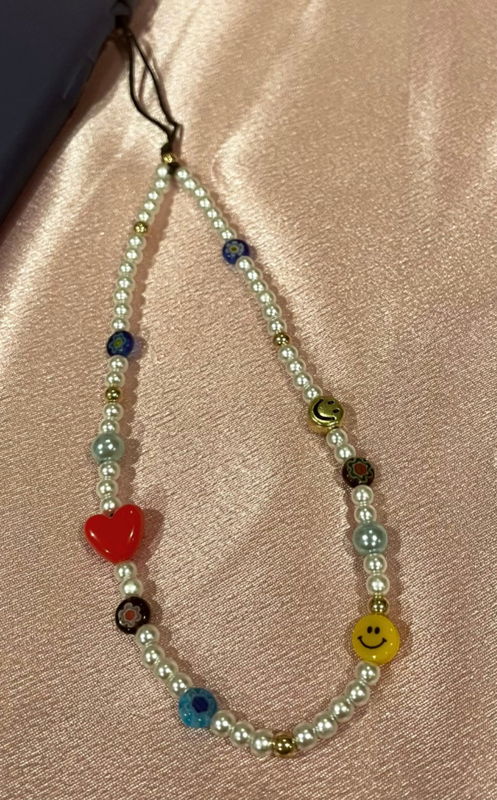 Happy Face Phone Charm