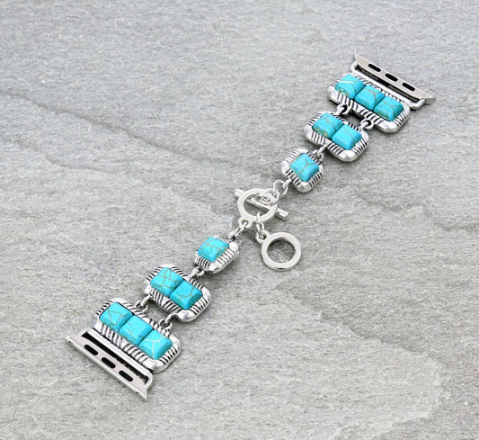 Square Turquoise Watch Band