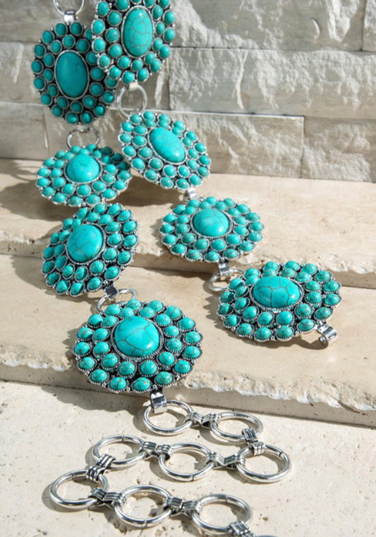 Turquoise Concho  Belt