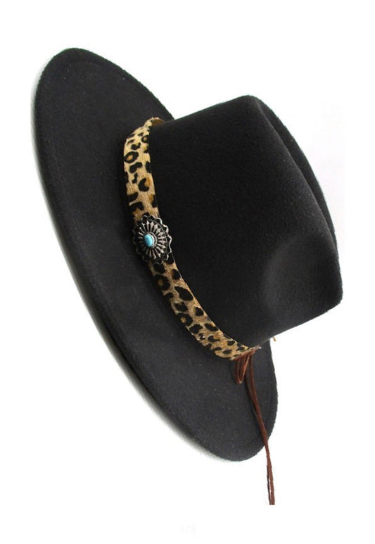 Concho Leather Hat Band