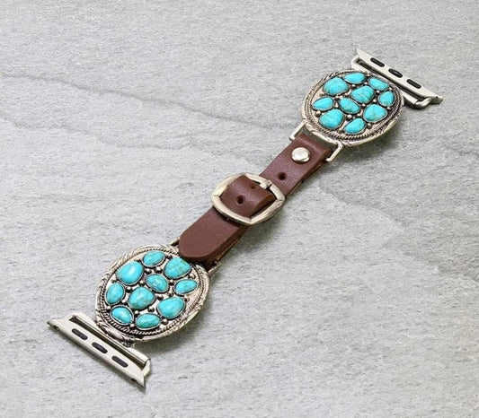 Turquoise & Multicolored Apple Watch Band