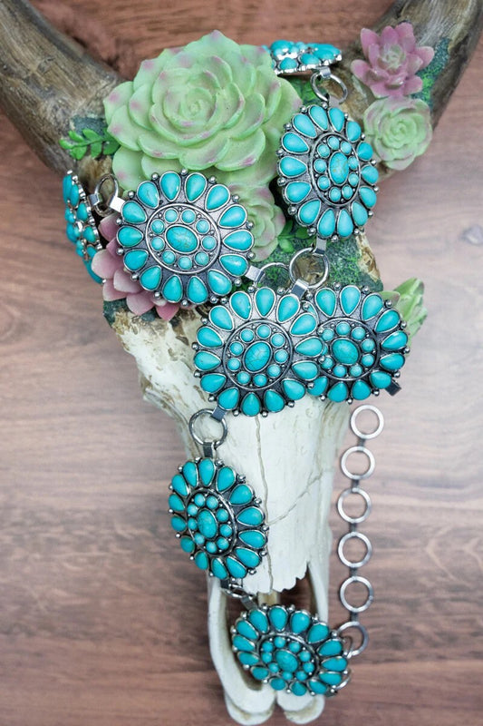 Turquoise Concho Belt