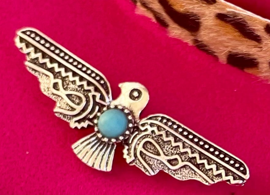 Turquoise Concho Hat Pins