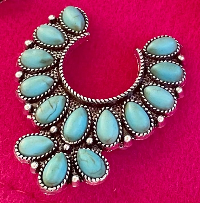 Turquoise Concho Hat Pins