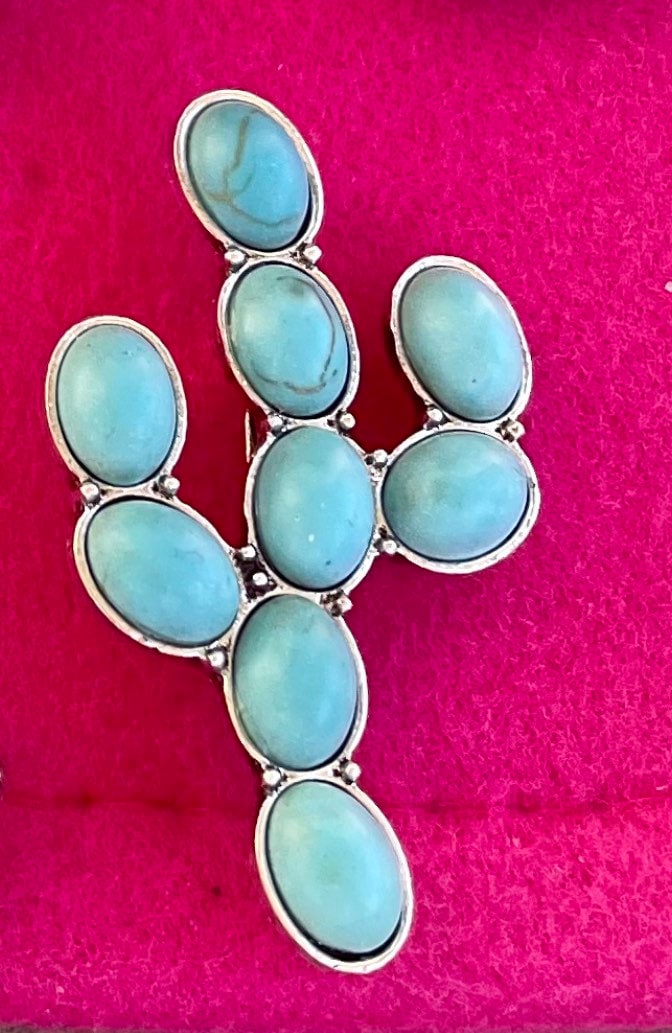 Turquoise Concho Hat Pins