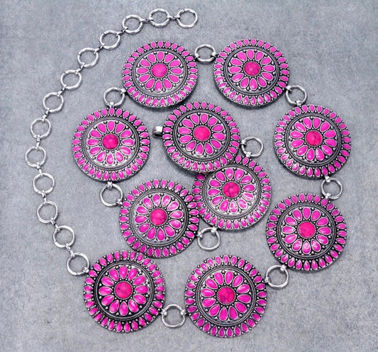 Concho Pink Belt