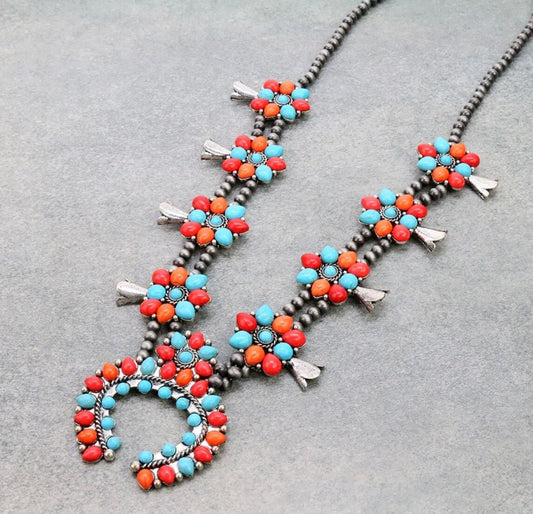 Western Squash Blossom Necklace