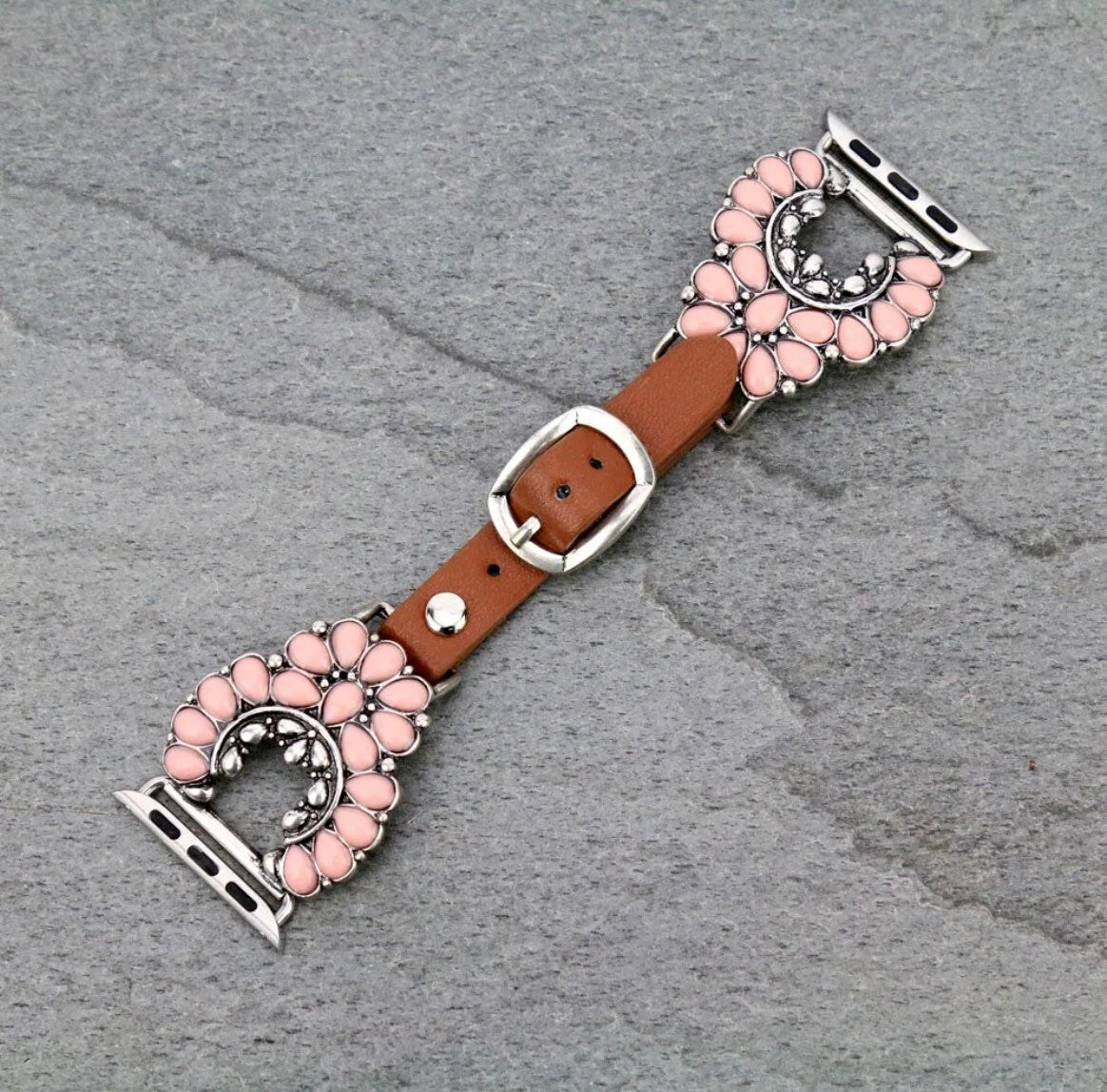 Western Squash Blossom Watch Band.