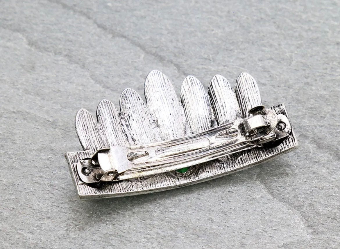 Western Design Stone Hair Clip Barrette