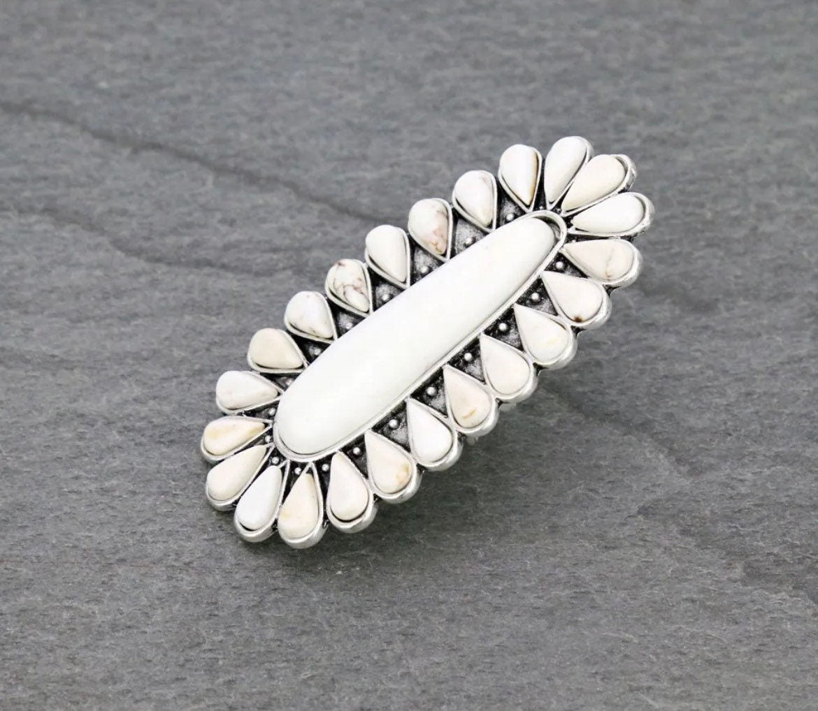 Natural Stone Turquoise Ring