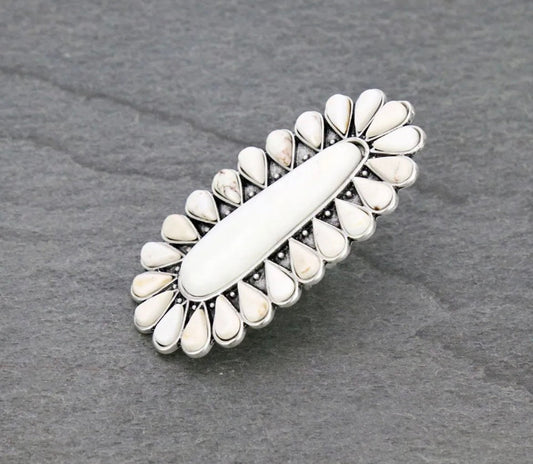 Natural Stone Turquoise Ring