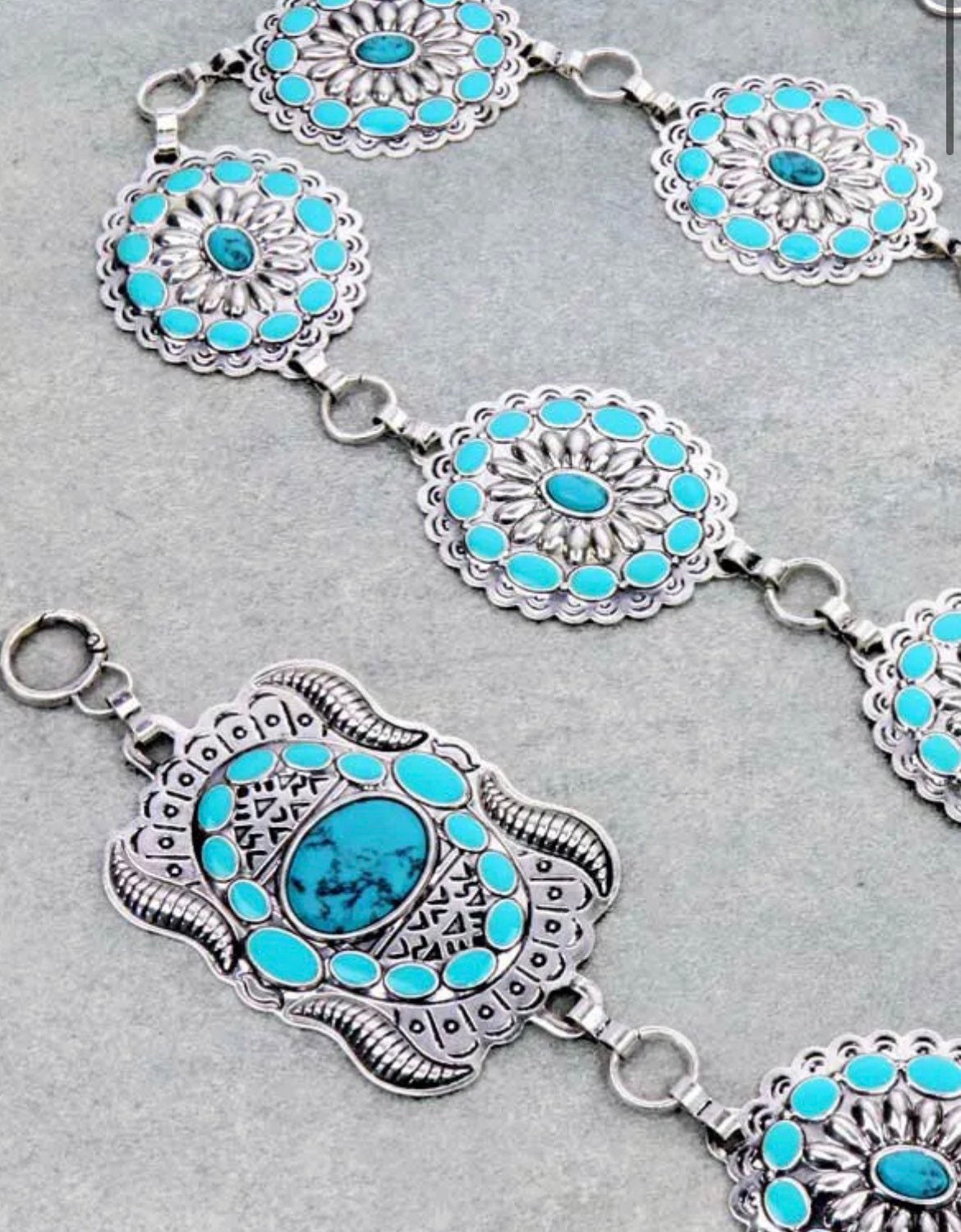 Turquoise Concho Belt