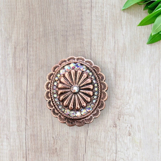 Concho Rhinestone Pin