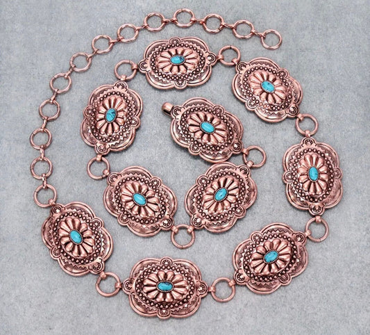 Copper Turquoise Belt