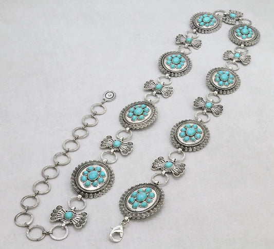 Turquoise Concho Belt