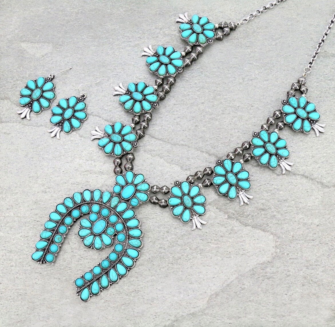 Squash Blossom Necklace Set