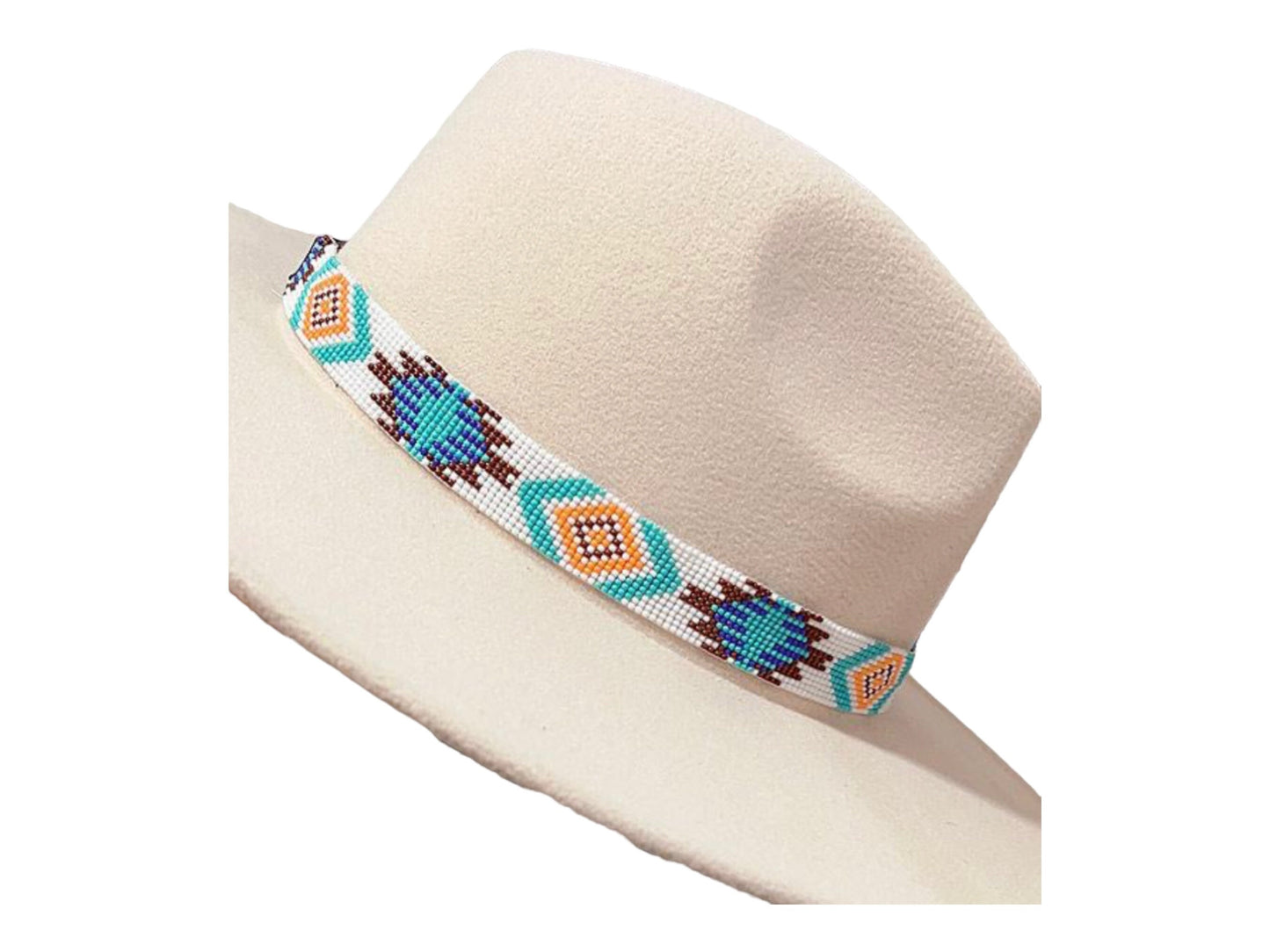 Aztec beaded Hat Band