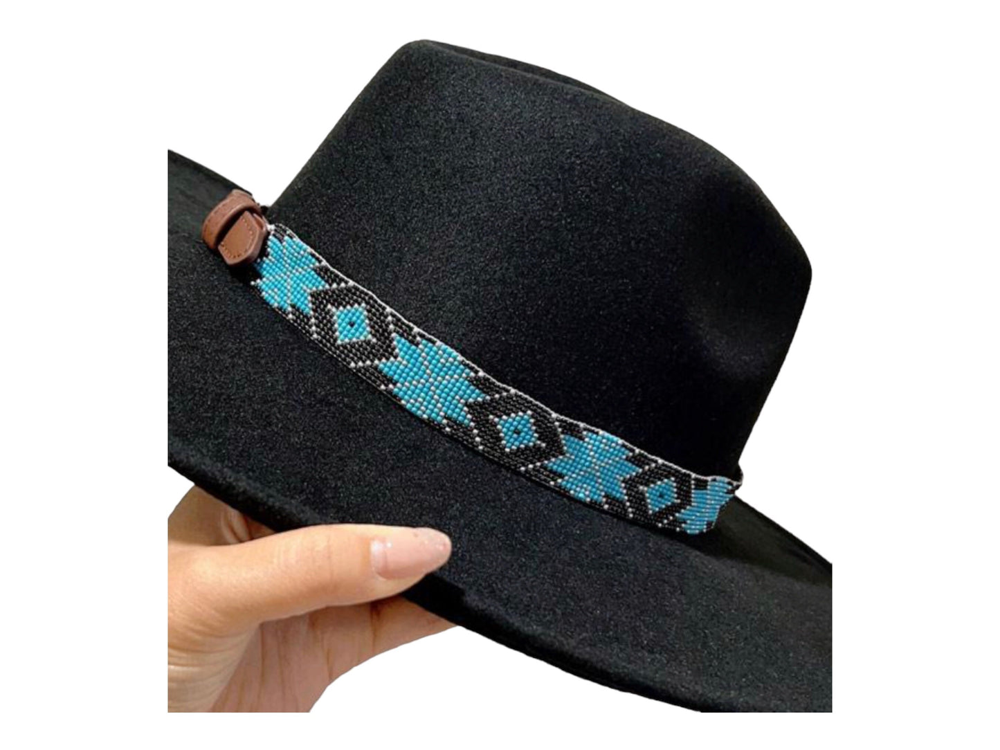 Aztec Beaded Hat Band