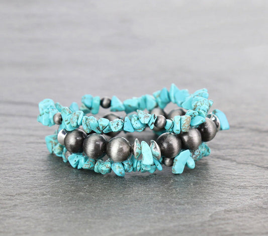 Navajo Turquoise Stackable Bracelets