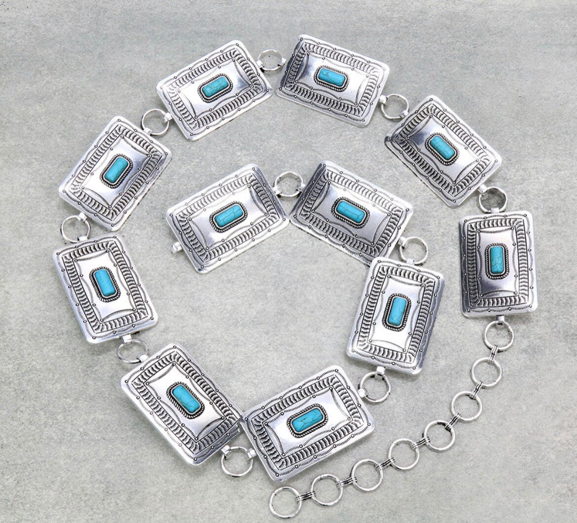 Square Concho Belt